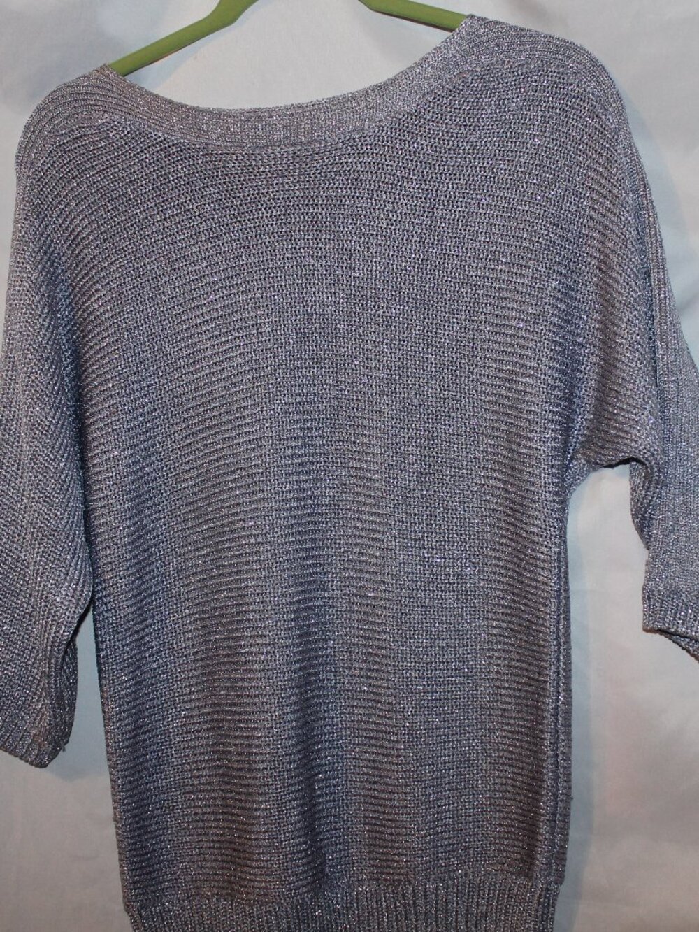 Chico's Lavender Metallic Pullover Sweater